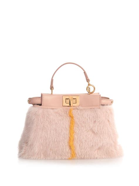 fendi micro peekaboo fur|Fendi peekaboo price euro.